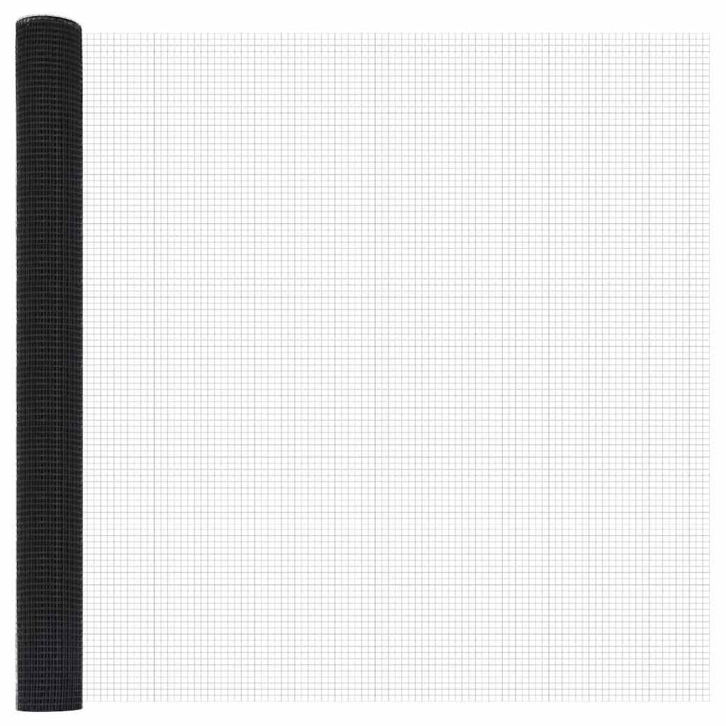 Geschweißter Drahtzaun Grau 1,5 x 25 m