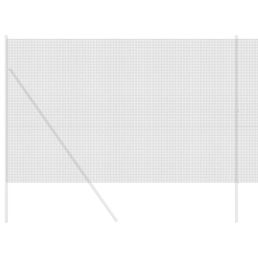 Geschweißter Drahtzaun Grau 1,5 x 25 m