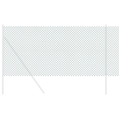 Kettenzaun Grün 25 x 0,4 m Stahl