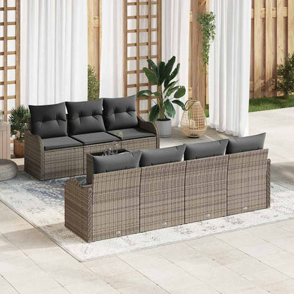 Gartensofa-set Grau 55 x 55 x 37 cm Poly-Rattan