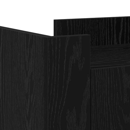 Sideboard Schwarz Eichen-Optik 45 x 35 x 75 cm