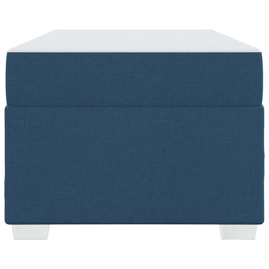 Bettrahmen mit Matratze Blau 90 x 190 cm Stoff