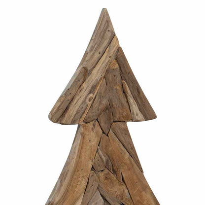 Weihnachtsbaum mit Ständer Braun 151 cm Massivholz Teak