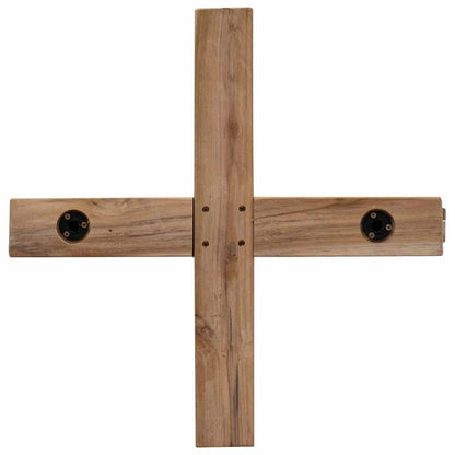 Weihnachtsbaum mit Ständer Braun 151 cm Massivholz Teak