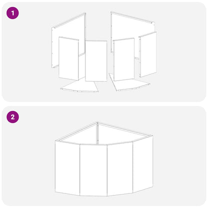 Eckpflanzer Schwarz 45 x 45 x 35 cm Stahl