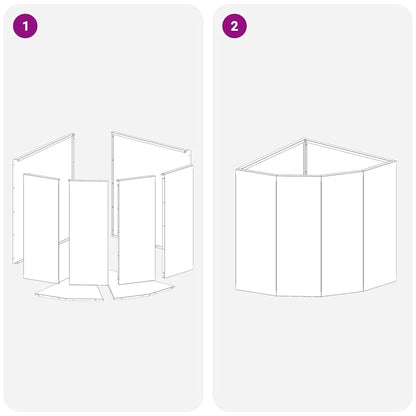Eckpflanzer Weiß 45 x 45 x 50 cm Stahl