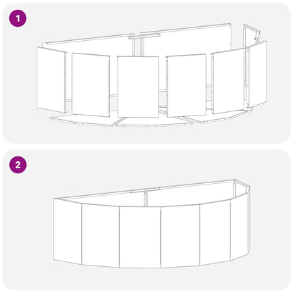 Pflanzkübel Anthrazit 120 x 60 x 35 cm Stahl