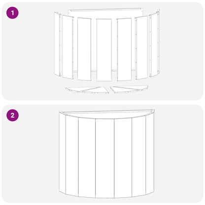 Pflanzkübel Anthrazit 60 x 30 x 50 cm Stahl