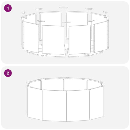 Pflanzkübel Silber 90 x 90 x 35 cm Edelstahl