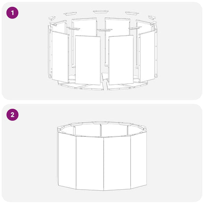 Pflanzkübel Silber 60 x 60 x 35 cm Edelstahl