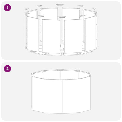Pflanzkübel Silber 90 x 90 x 50 cm Verzinkter Stahl