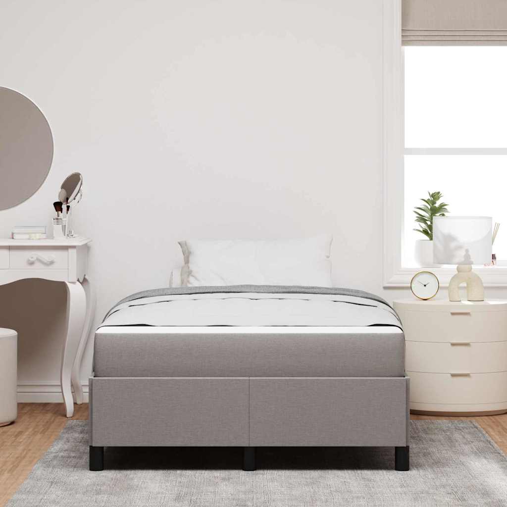 Boxspringbett Taupe 120 x 200 cm Stoff