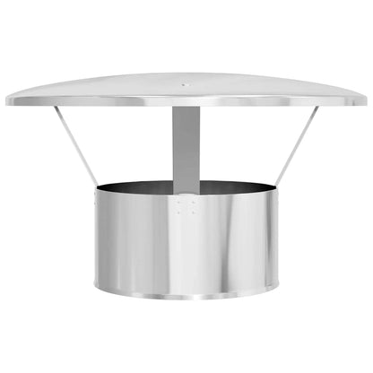 Regenabdeckung Schornstein Silber 35 x 35 x 20 cm Edelstahl