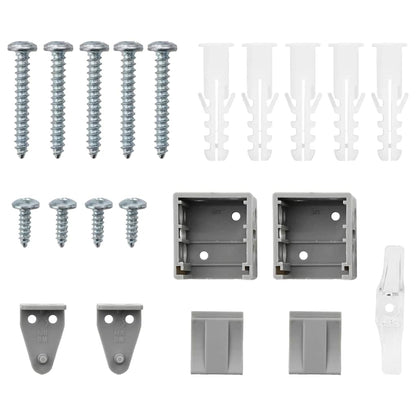 Balkenjalousien Silber 220 x 60 cm Aluminium