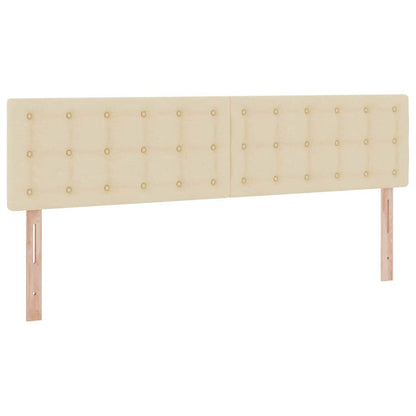 Aufbewahrungsbett mit Matratze Creme 200 x 200 cm Kunstleder