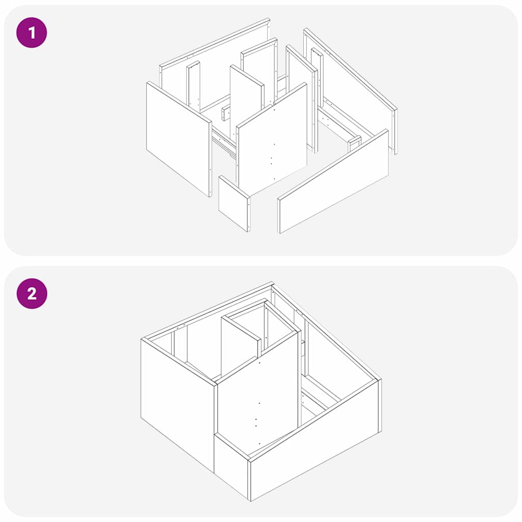 Garten-Pflanzgefäß Silber 60 x 60 x 50 cm Verzinkter Stahl