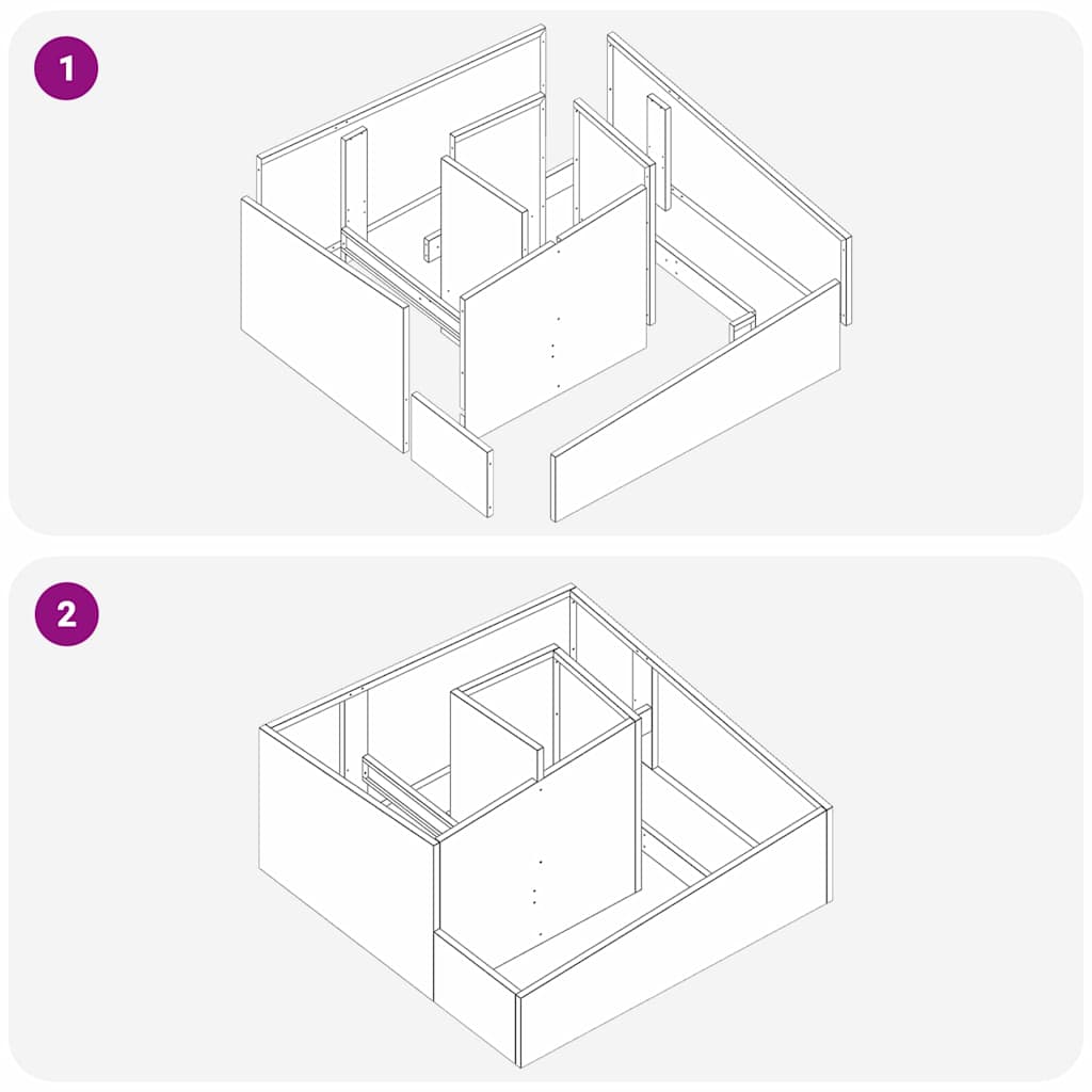 Garten-Pflanzgefäß Anthrazit 80 x 80 x 50 cm