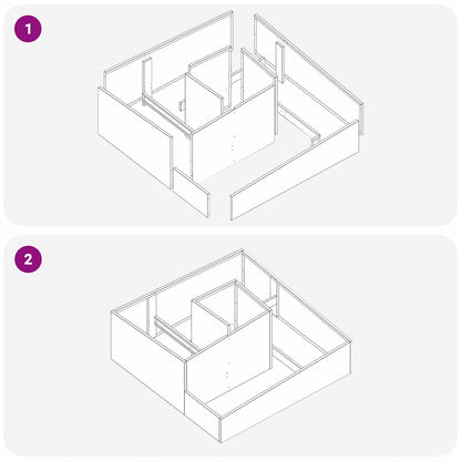 Garten-Pflanzgefäß Anthrazit 100 x 100 x 50 cm