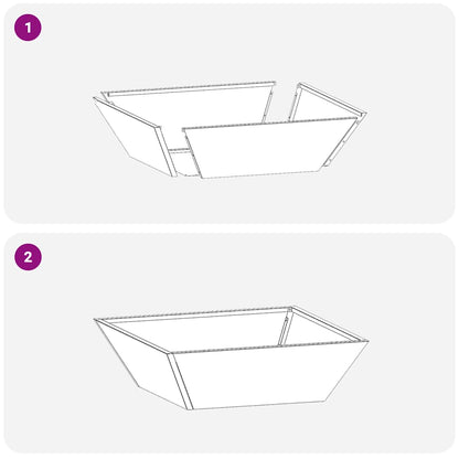 Garten-Pflanzgefäß 5 pcs Weiß 50 x 50 x 15 cm