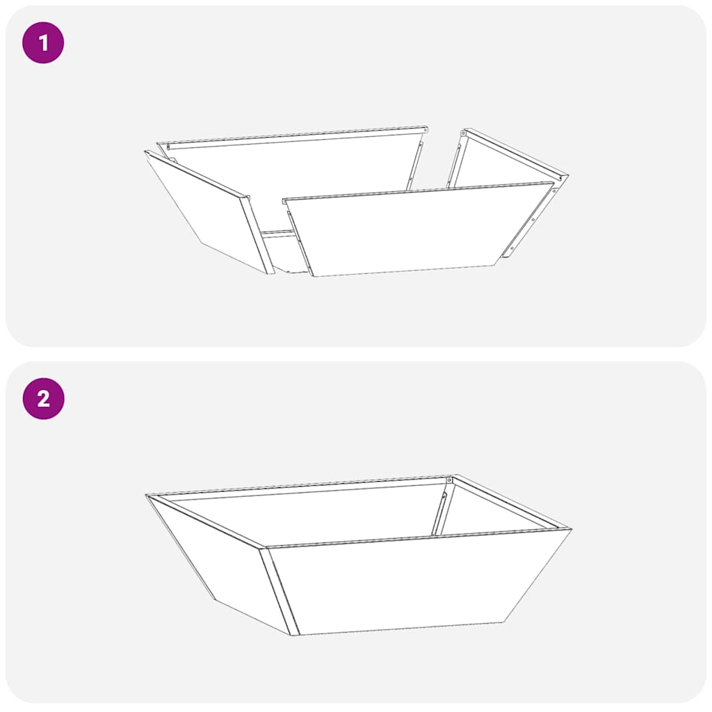 Garten-Pflanzgefäß 5 pcs Olive Grün 50 x 50 x 15 cm