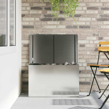 Außenlagerbox Silber 80 x 50,5 x 50 cm Stahl
