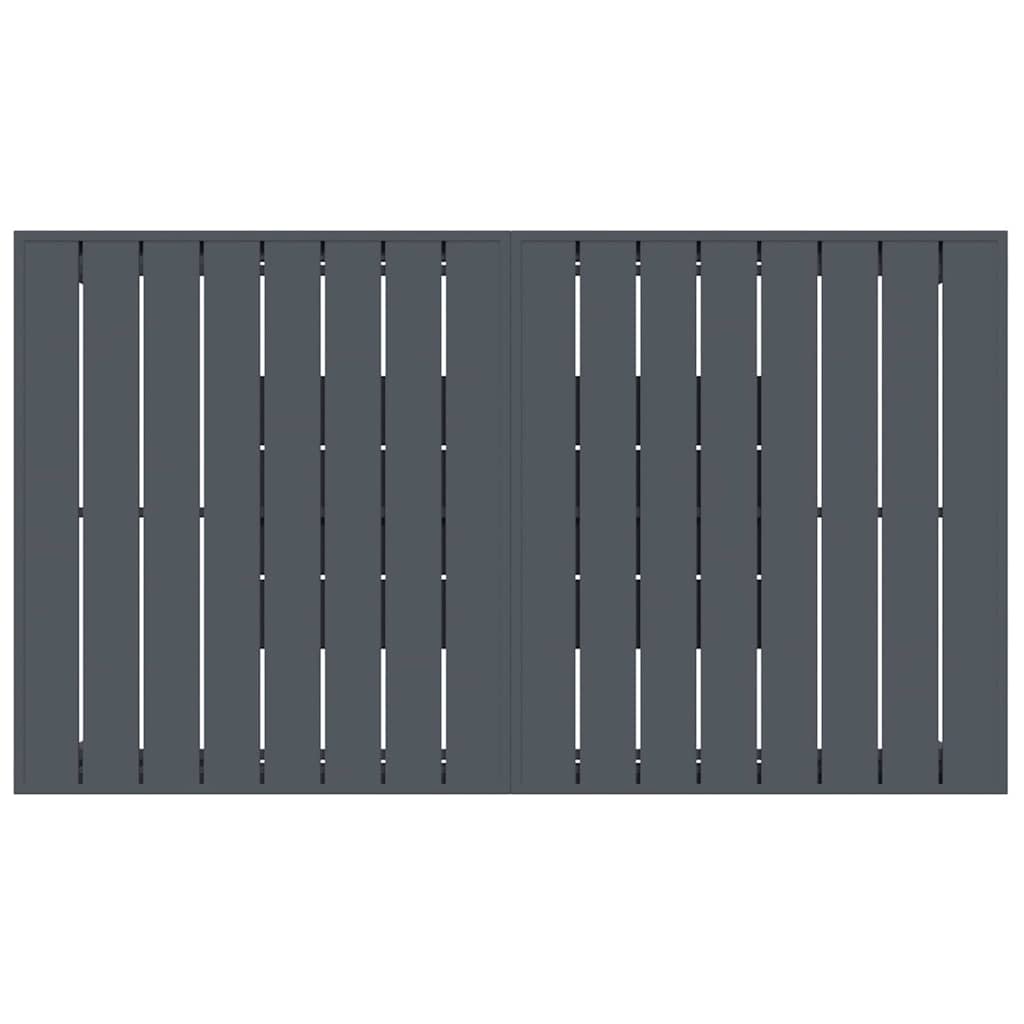 Garten Essgruppe 9 pcs Anthrazit Poly-Rattan