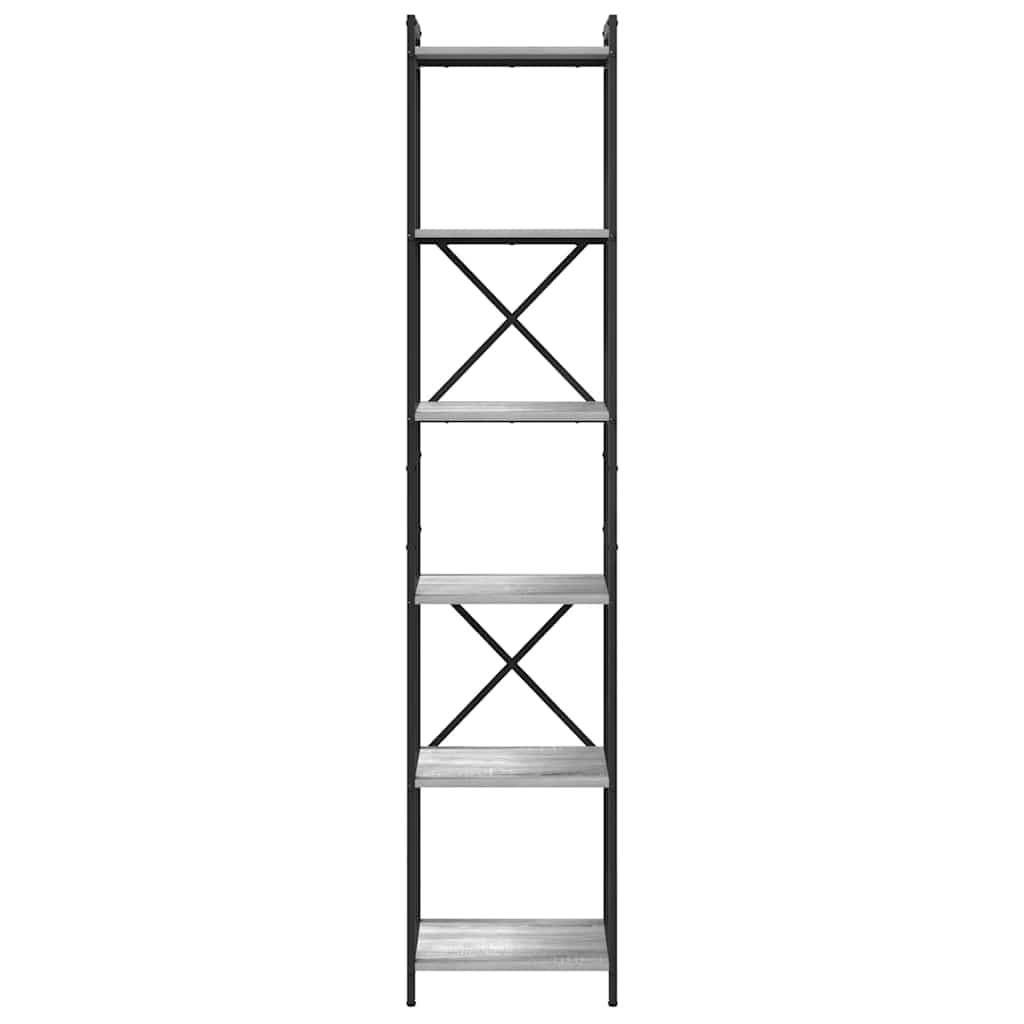 Bücherregal Grau Sonoma 40 x 30 x 189,5 cm Holzwerkstoff