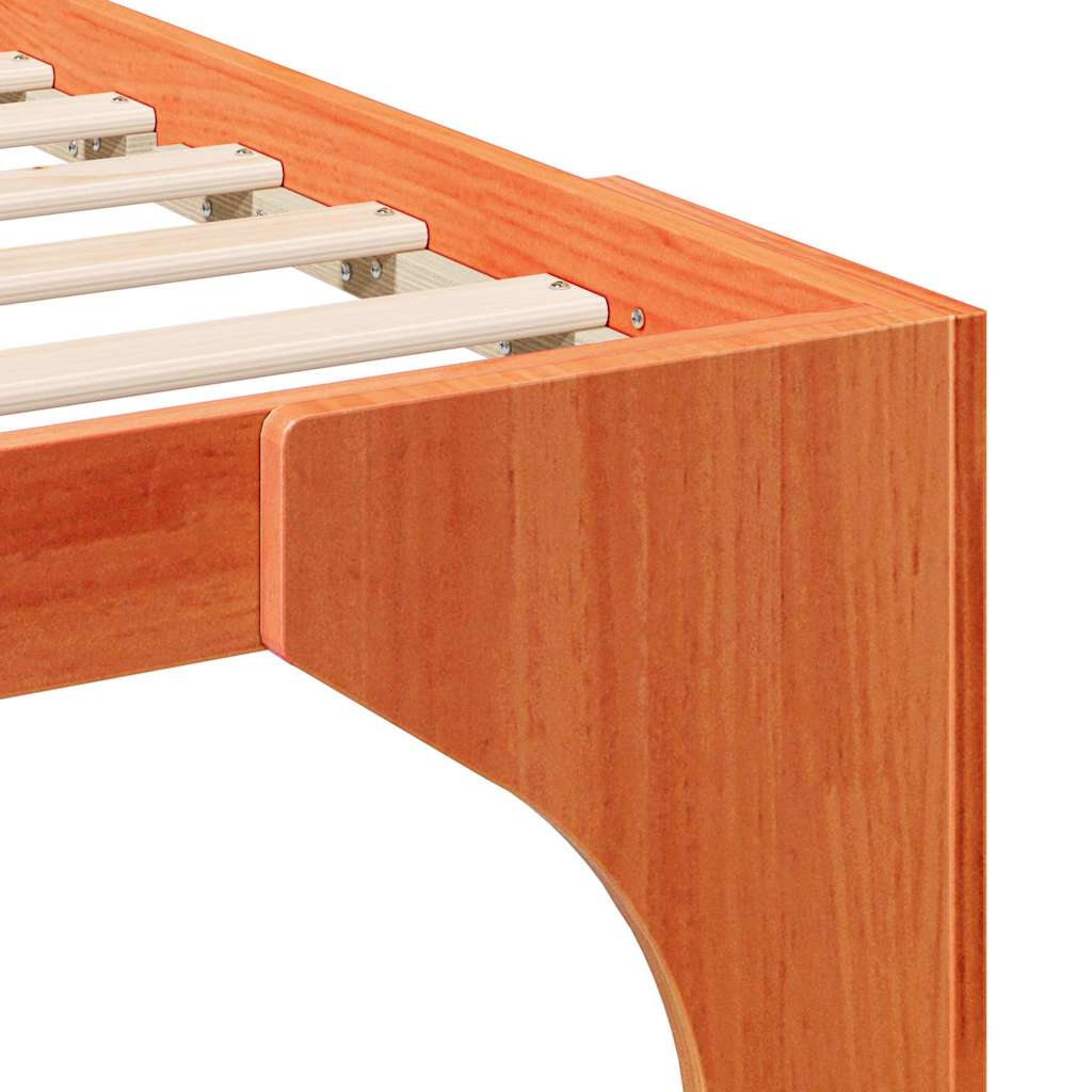 Bettrahmen Braun 80 x 200 cm Massives Kiefernholz