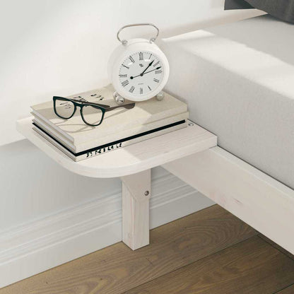 Bettgestell mit Nachttischen Weiß 180 x 220 cm