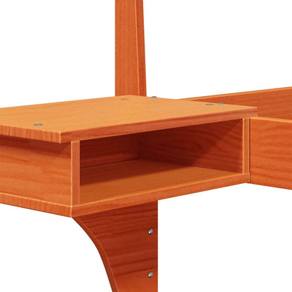 Bettrahmen Wachsbraun 120 x 190 cm Massives Kiefernholz