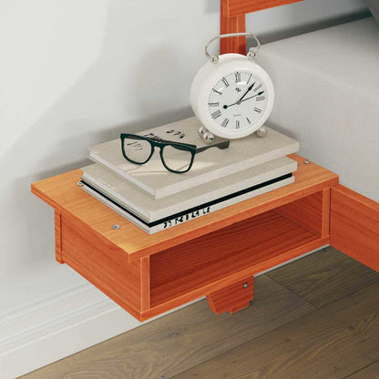 Bettrahmen Wachsbraun 120 x 190 cm Massives Kiefernholz