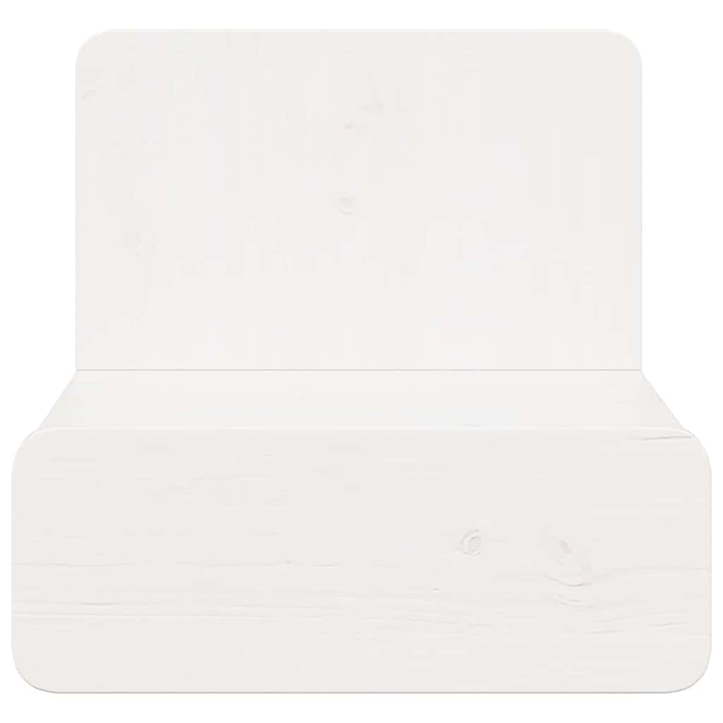 Nachttisch Weiß 44 x 32,5 x 40 cm Massivholz Kiefer