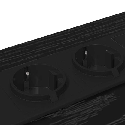 Nachttisch Schwarz Eichen-Optik 40 x 31 x 60 cm Holzwerkstoff