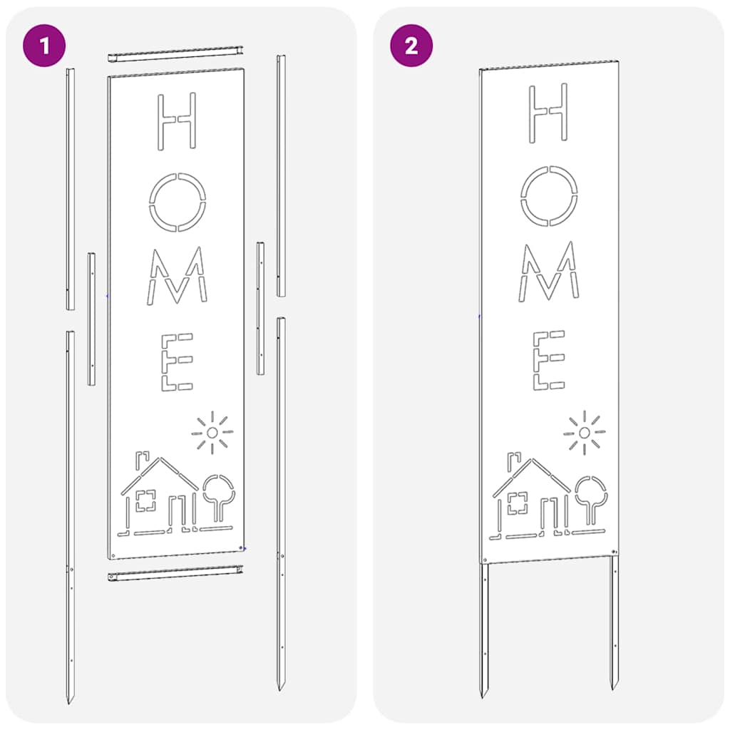 Garten Sichtschutz-Leinwand Silber 32 x 140 cm Edelstahl