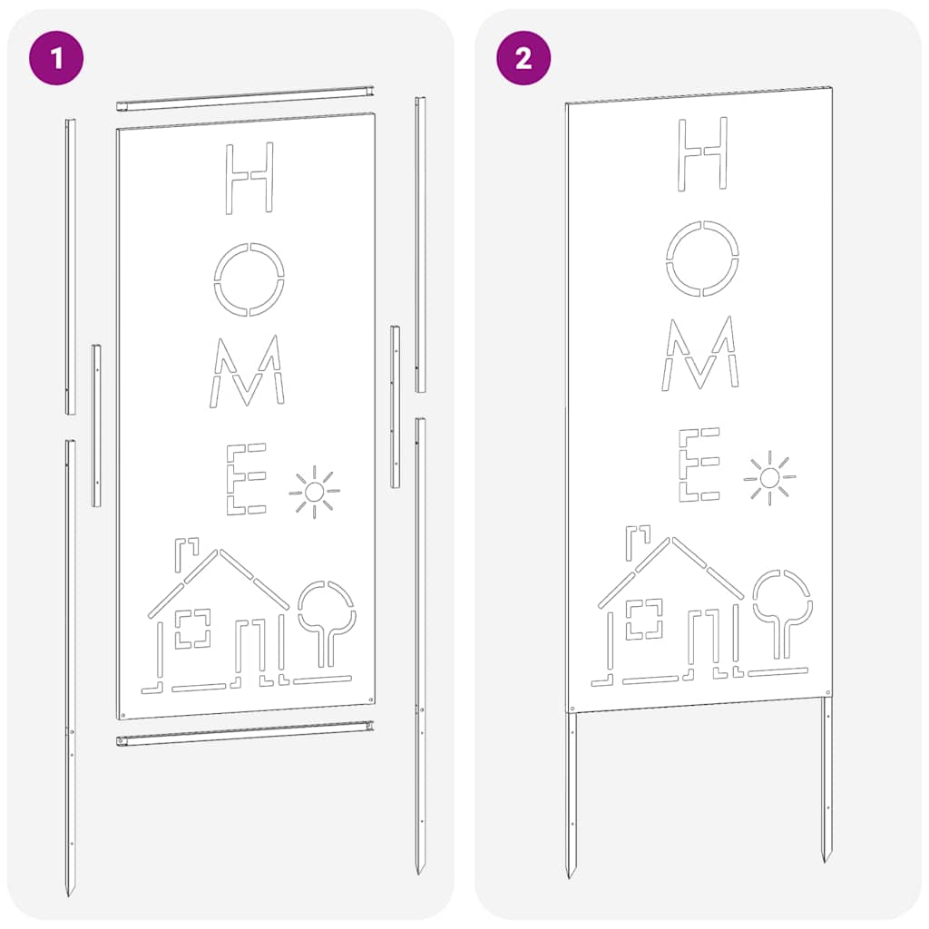 Garten Sichtschutz-Leinwand Schwarz 50 x 140 cm