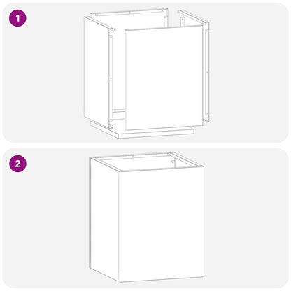 Garten-Pflanzgefäß Olive Grün 32 x 32 x 40 cm