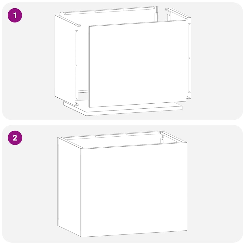 Garten-Pflanzgefäß Edelstahl 50 x 32 x 40 cm Edelstahl