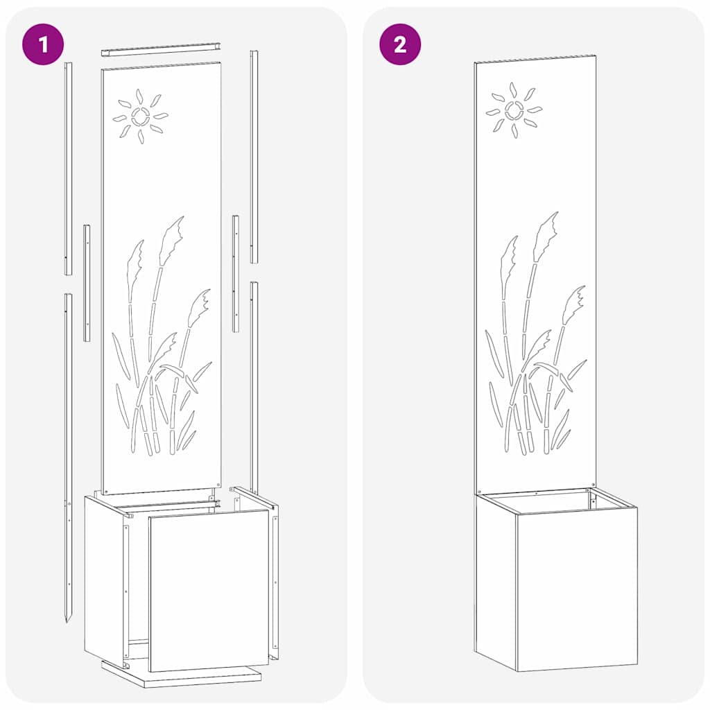 Garten Sichtschutz-Leinwand Schwarz 32 x 140 cm