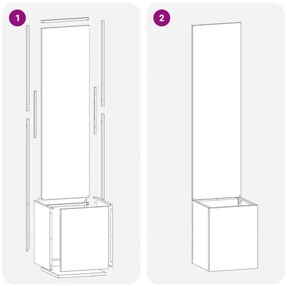 Garten Sichtschutz-Leinwand Anthrazit 32 x 32 x 150 cm