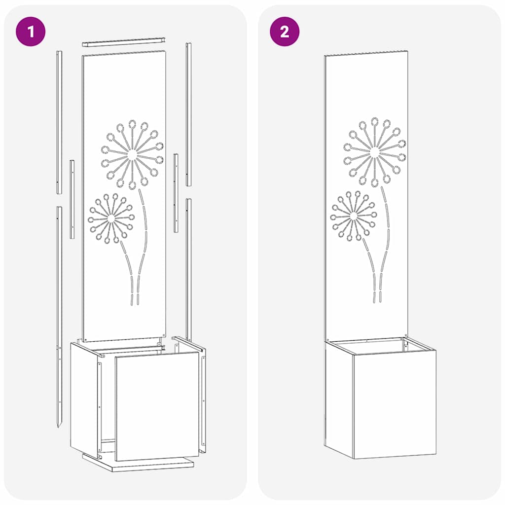 Garten Sichtschutz-Leinwand Schwarz 32 x 32 x 150 cm