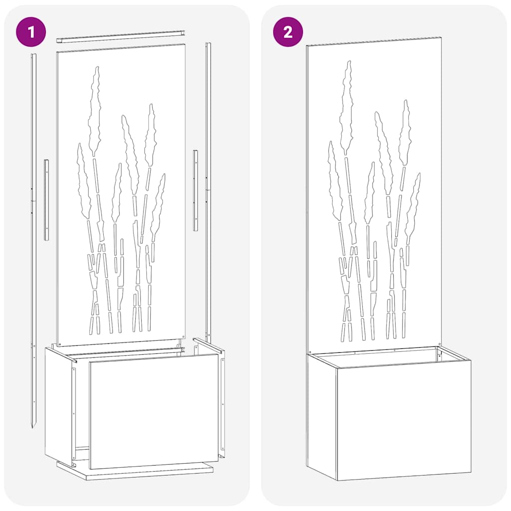 Garten Sichtschutz-Leinwand Anthrazit 50 x 140 cm