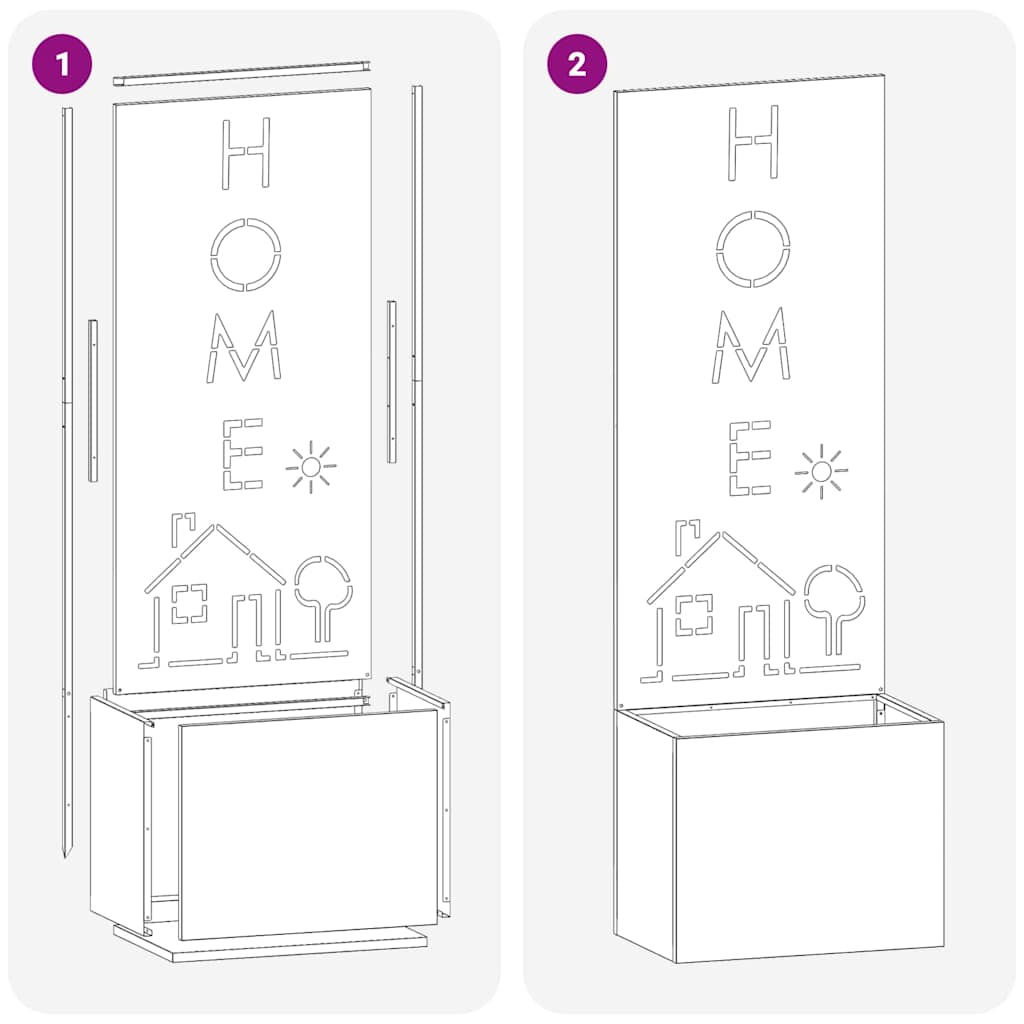 Garten Sichtschutz-Leinwand Weiß 50 x 140 cm