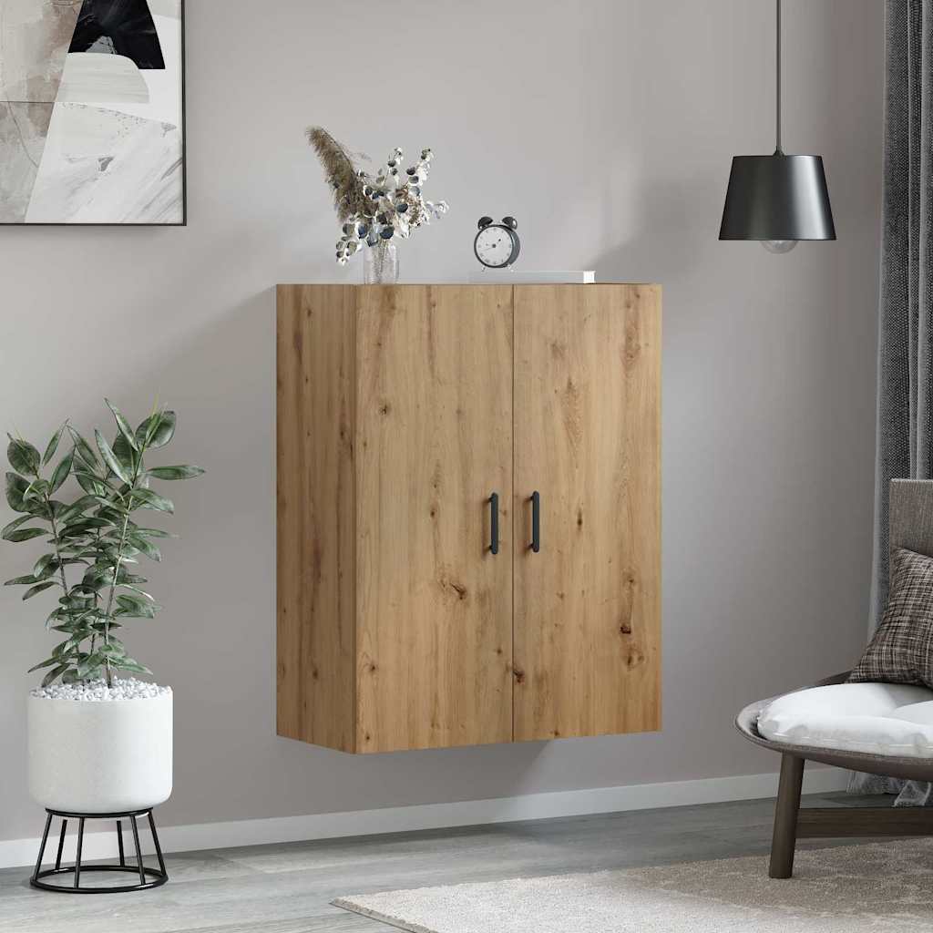 Wandschrank Artisan-Eiche 69,5 x 34 x 90 cm Holzwerkstoff