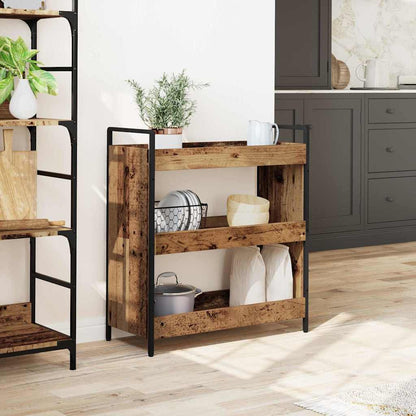 Küchentrolley Altholz 70 x 30 x 82 cm Holzwerkstoff