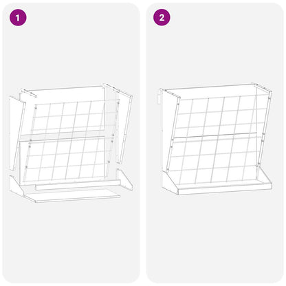 Heu Futterspender Olive Grün 71 x 33 x 70 cm