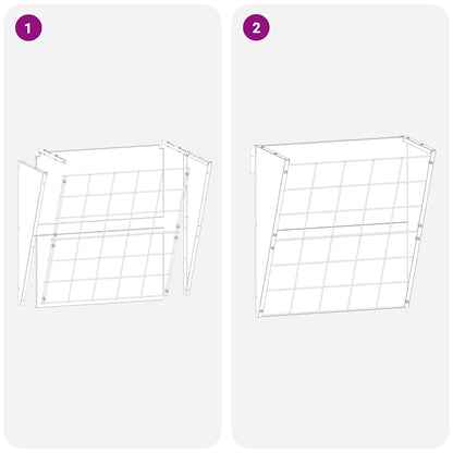 Hängender Heufutterspender Olive Grün 61 x 33 x 66 cm