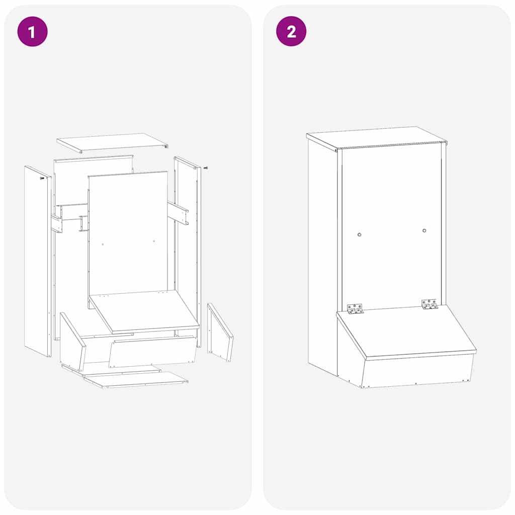 Schweinfutterspender Olive Grün 55 x 38 x 76 cm
