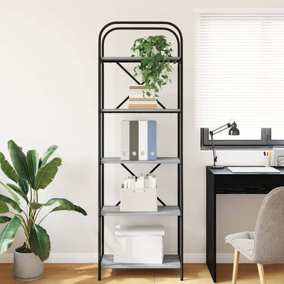 Bücherregal Graues Sonoma 60 x 30 x 183 cm Holzwerkstoff