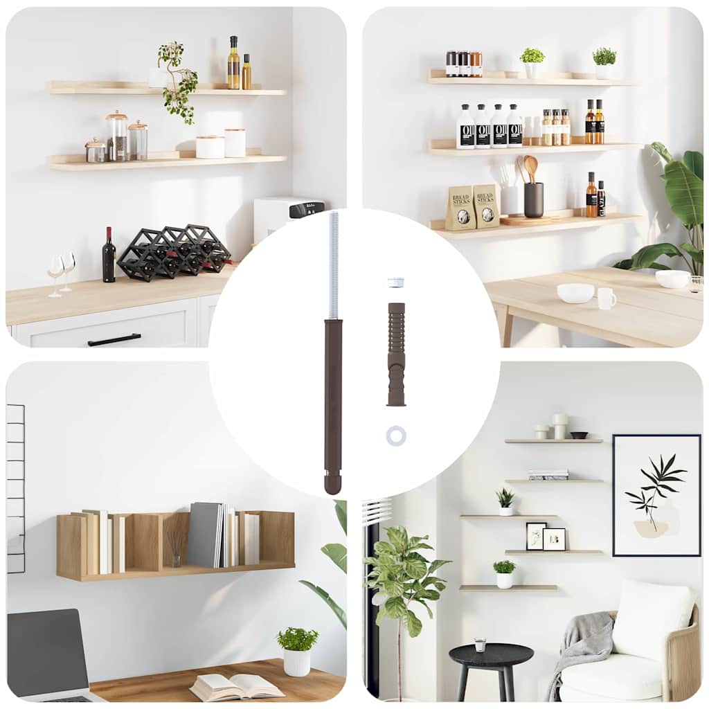 Schwebende Regalträger 12 pcs Beige Ø10 x 170 mm Stahl