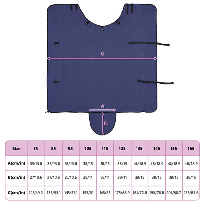 Pferdedecke Marineblau Polyester